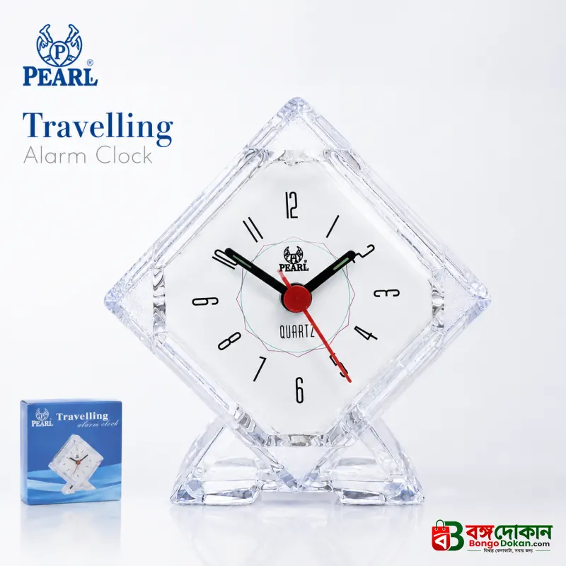 Foldable Travel Alarm Clock (BE Model) – Compact Portable Quartz Analog Clock with Night Light, Battery Included - বাংলাদেশে সেরা দাম ও অরিজিনাল কালেকশন